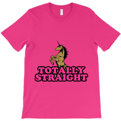Totally Straight Funny Rainbow Unicorn T-shirt Designed By Husni Thamrin