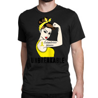 Womens Endometriosis Warrior Unbreakable T Shirt Awareness Gift T Shir Classic T-shirt | Artistshot