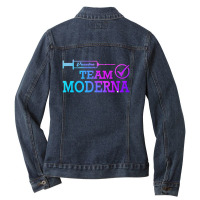 Team Medical Vaccine Ladies Denim Jacket | Artistshot