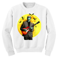 Frankenguitar Frankenstein Plays Electric Guitar Halloween T Shirt Youth Sweatshirt | Artistshot