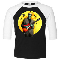 Frankenguitar Frankenstein Plays Electric Guitar Halloween T Shirt Toddler 3/4 Sleeve Tee | Artistshot