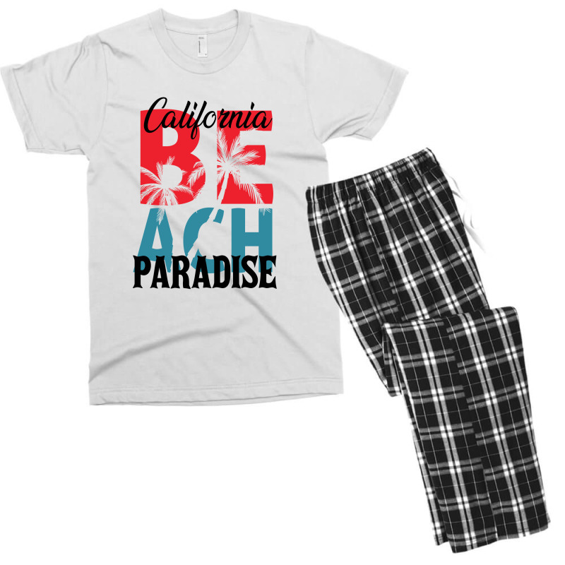 California Beach Paradise Men's T-shirt Pajama Set by Green Giant | Artistshot