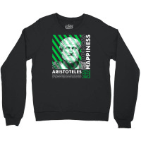 Aristoteles Happiness Crewneck Sweatshirt | Artistshot