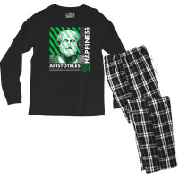 Aristoteles Happiness Men's Long Sleeve Pajama Set | Artistshot