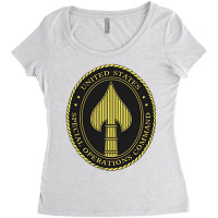 Us Special Operations Command Socom Military Morale T Shirt Women's Triblend Scoop T-shirt | Artistshot