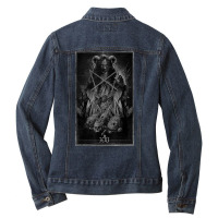 Occult Gothic Dark Satanic Unholy Witchcraft Grunge Emo Goth T Shirt Ladies Denim Jacket | Artistshot