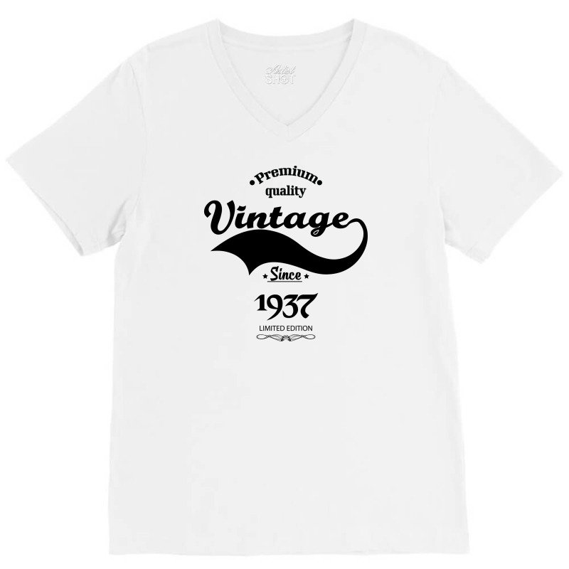 Premium Quality Vintage Since 1937 Limited Edition V-neck Tee By ...