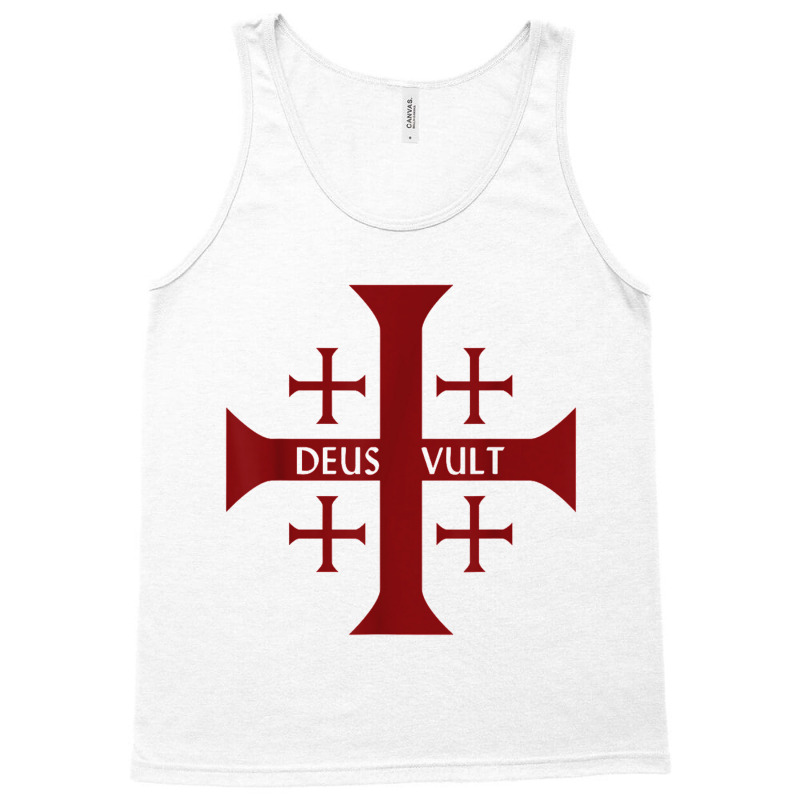 Crusader Christianity Deus Vult God Will Tank Top | Artistshot