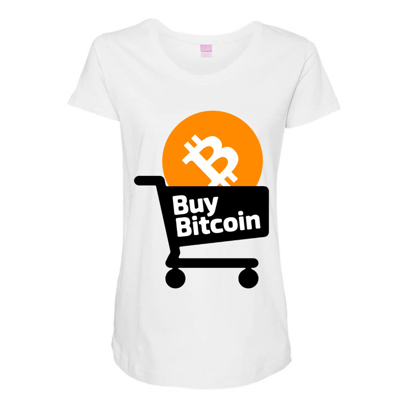 Bitcoin Funny Maternity Scoop Neck T-shirt by shannen doherty | Artistshot