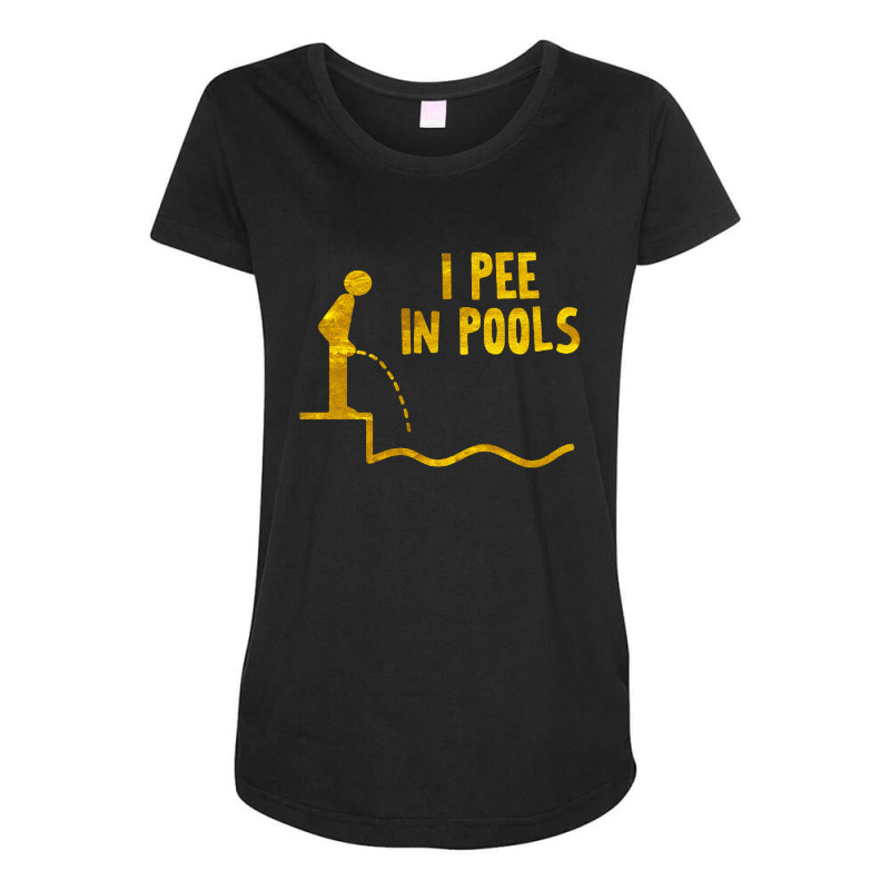 I Pee In Pools Maternity Scoop Neck T-shirt | Artistshot