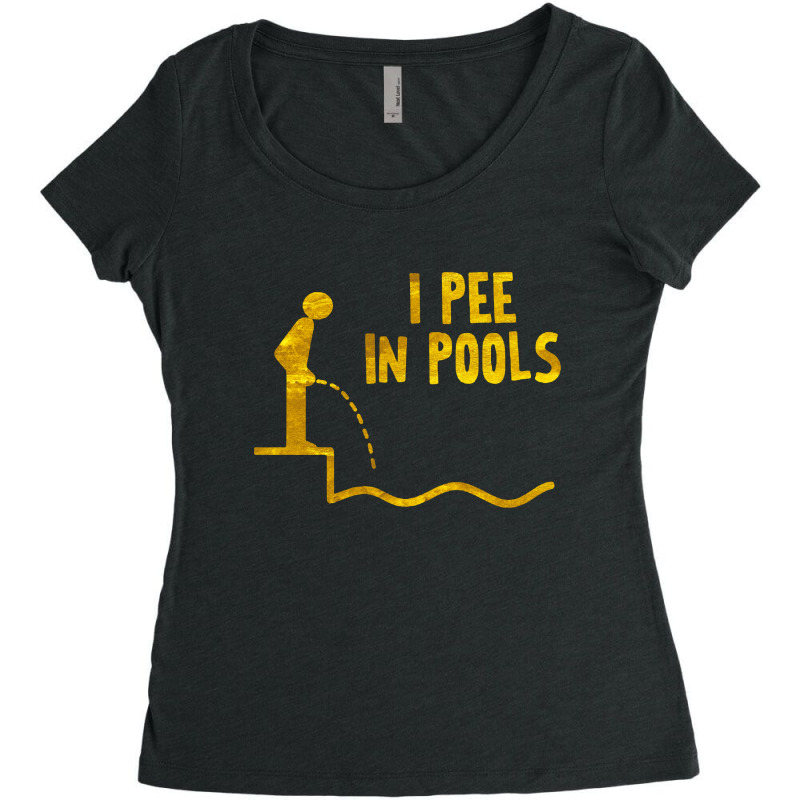 I Pee In Pools Women's Triblend Scoop T-shirt | Artistshot