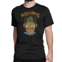 Pineapple Headphone Illustration Classic T-shirt | Artistshot