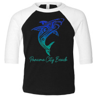 Panama City Beach Fl Shark Scuba Diving Surfer Florida Surf Toddler 3/4 Sleeve Tee | Artistshot