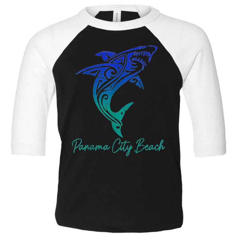 Panama City Beach Fl Shark Scuba Diving Surfer Florida Surf Toddler 3/4 Sleeve Tee by anneevans358 | Artistshot