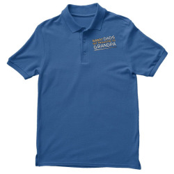Great Dads Get Promoted to Grandpa Men's Polo Shirt | Artistshot