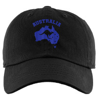 Australia With Kangaroo And Map T Shirt Kids Cap | Artistshot