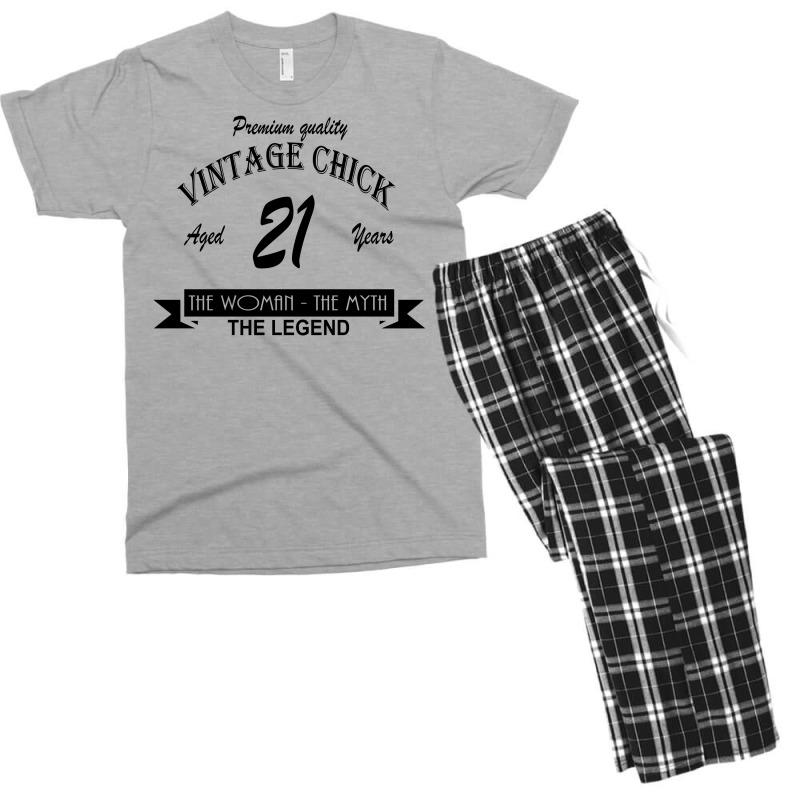 Wintage 21 Chick Men's T-shirt Pajama Set | Artistshot