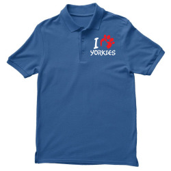 I Love Yorkies Men's Polo Shirt | Artistshot