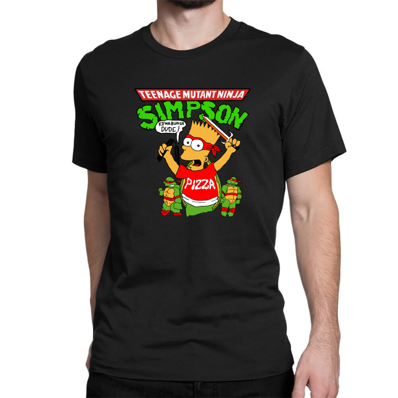 Vintage Bart Simpson Ninja Turtles Shirt - Vintagenclassic Tee