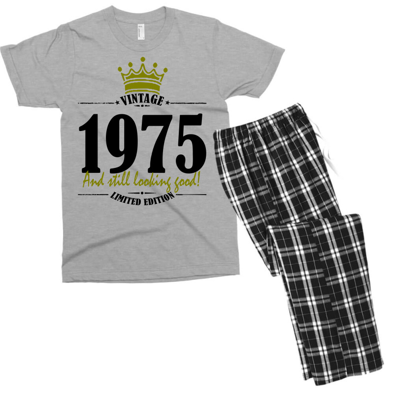 Vintage 1975 And Still Looking Good Men's T-shirt Pajama Set | Artistshot