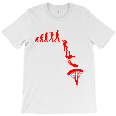 Evolution Skydiving Skydiver T-shirt Designed By Bonnie G Metcalf
