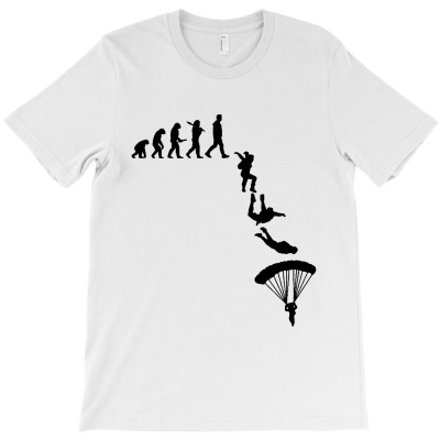 Evolution Skydiving Skydiver T-shirt Designed By Bonnie G Metcalf
