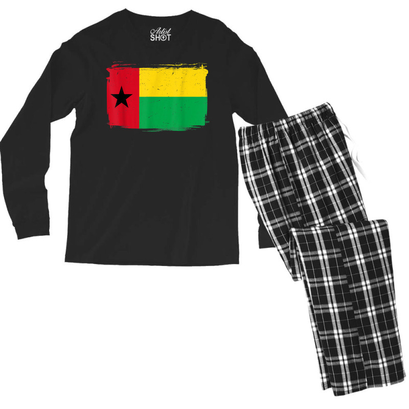 Guinea Bissau Flag Women Men Kids T Shirt Men's Long Sleeve Pajama Set | Artistshot