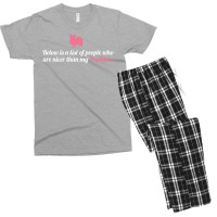 Below Is List Of People Who Are Nicer Than My Papillon Men's T-shirt Pajama Set | Artistshot