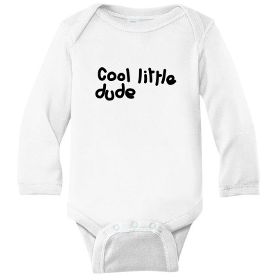 Cool Little Dude Long Sleeve Baby Bodysuit Designed By Chessyk