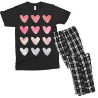 Hearts Men's T-shirt Pajama Set | Artistshot