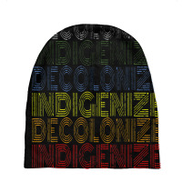 Decolonize Indigedecolonize Indigenize Native American Education Gift Baby Beanies | Artistshot