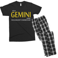It's A Gemini Thing Men's T-shirt Pajama Set | Artistshot