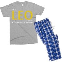 It's A Leo Thing Men's T-shirt Pajama Set | Artistshot