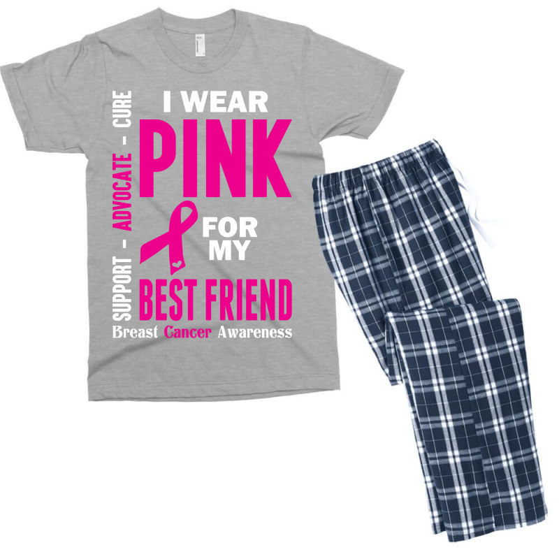 I Wear Grey For My Best Friend (brain Cancer Awareness) Men's T-shirt Pajama Set | Artistshot