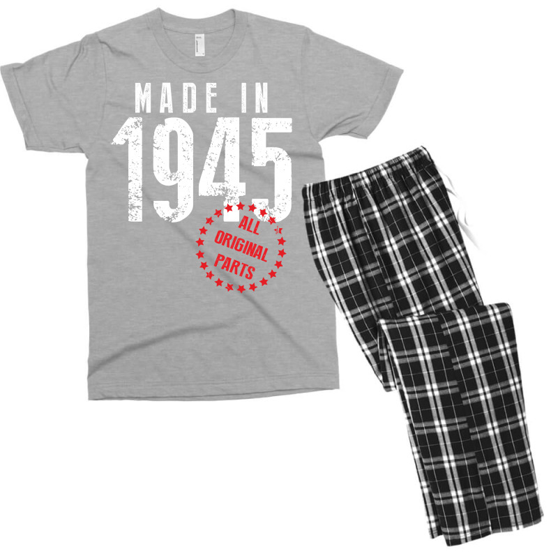 Made In 1945 All Original Parts Men's T-shirt Pajama Set | Artistshot