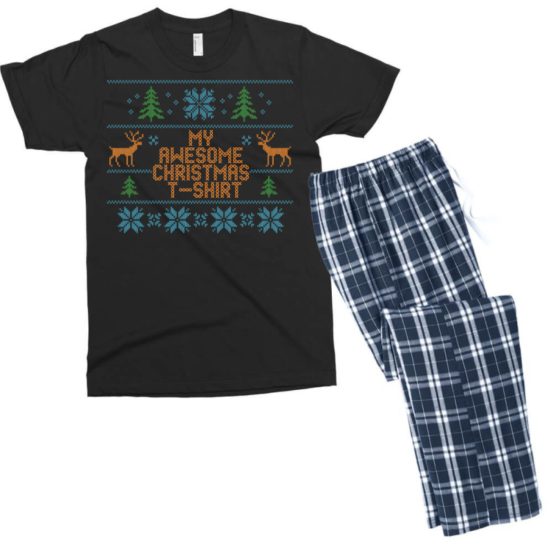 My Awesome Christmas T-shirt Men's T-shirt Pajama Set | Artistshot