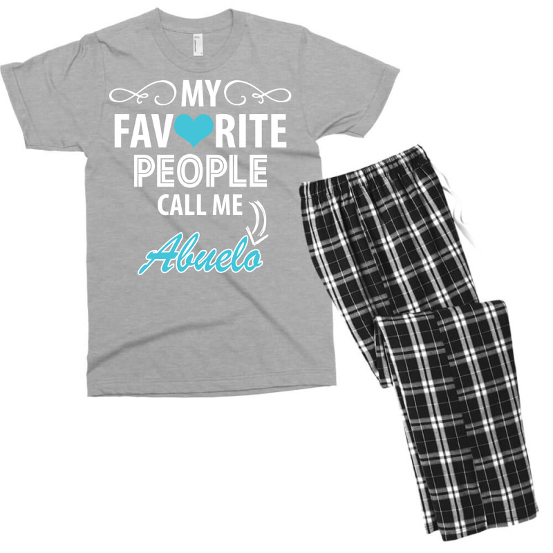 My Favorite People Call Me Abuelo Men's T-shirt Pajama Set | Artistshot