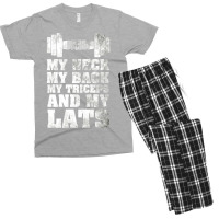 My Neck My Back My Triceps And My Lats Men's T-shirt Pajama Set | Artistshot
