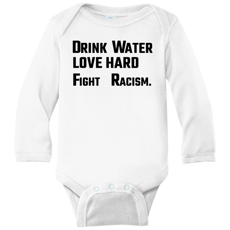 Drink Water Love Hard Long Sleeve Baby Bodysuit | Artistshot