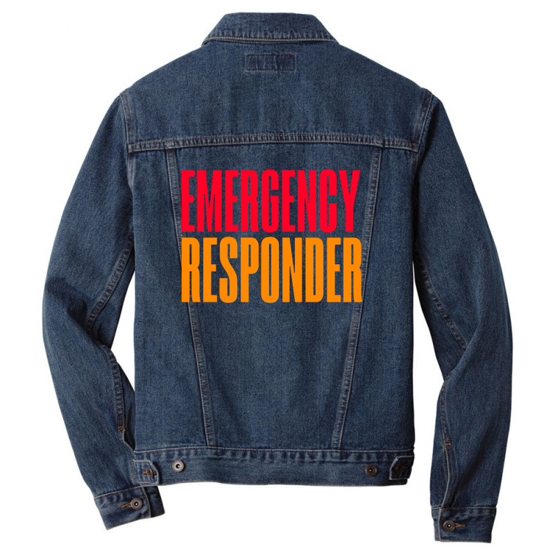 Emergency Responder Men Denim Jacket | Artistshot