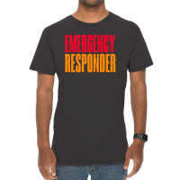 Emergency Responder Vintage T-shirt | Artistshot