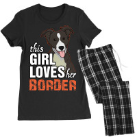 This Girl Loves Her Border Collie Women's Pajamas Set | Artistshot