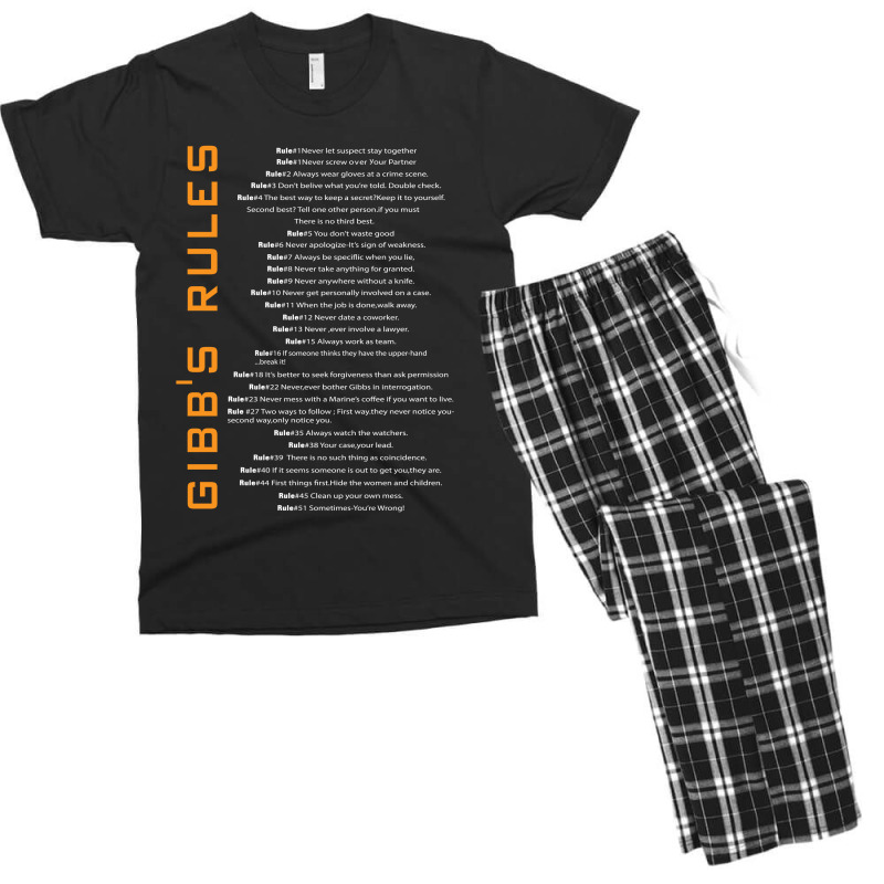 Gibbs's Rules Men's T-shirt Pajama Set | Artistshot