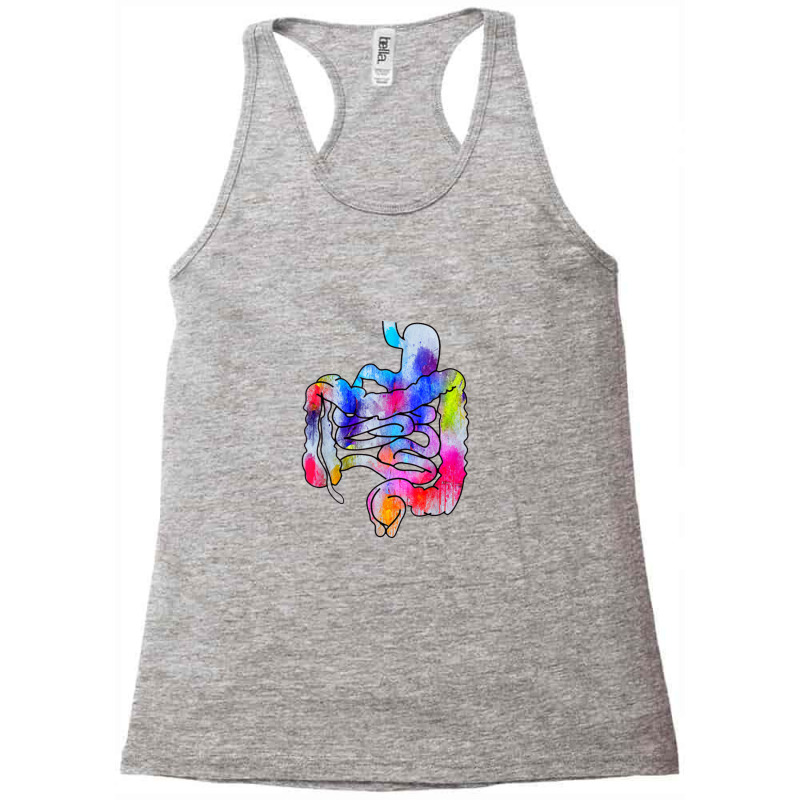 Digestive Digestive System Gastrointestinal Tract Watercolor Art Gifts Racerback Tank by matiroso | Artistshot