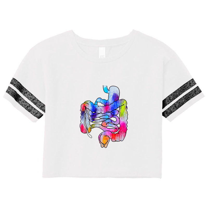 Digestive Digestive System Gastrointestinal Tract Watercolor Art Gifts Scorecard Crop Tee by matiroso | Artistshot