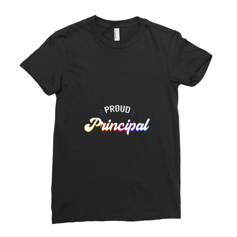 Proud Principal Head Teacher School Headmaster Ladies Fitted T-Shirt by dwindupadi | Artistshot