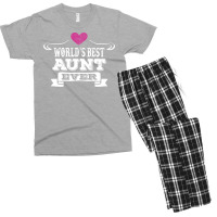 Worlds Best Aunt Ever Men's T-shirt Pajama Set | Artistshot