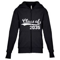 Class Of 2035 Grow With Me First Day Of School T Shirt Youth Zipper Hoodie | Artistshot