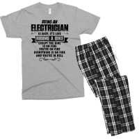 Being An Electrician Copy Men's T-shirt Pajama Set | Artistshot