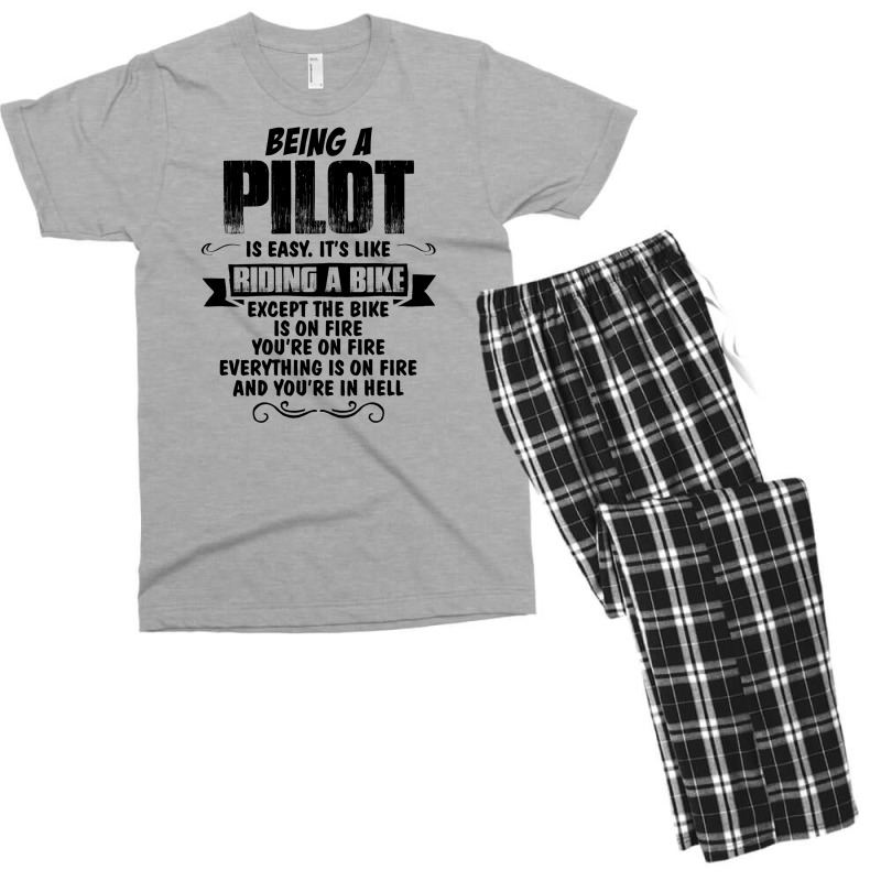 Being A Pilot Copy Men's T-shirt Pajama Set | Artistshot